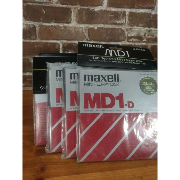 4 NEW Packages of 5 disks . Memorex Flexible Disks 5 1/4 Type B 20 disks Total - Picture 3 of 4